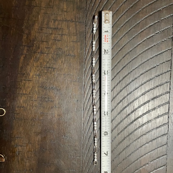 Silver Lia Sophia bracelet w/simulated “diamonds” - Picture 2 of 2